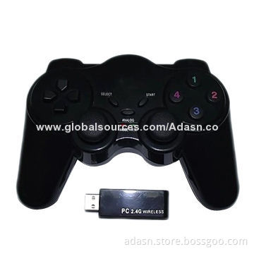 Wireless PC USB Game Joystick with Dual Shock, Fashionable in Various Colors, Factory Cheap Price